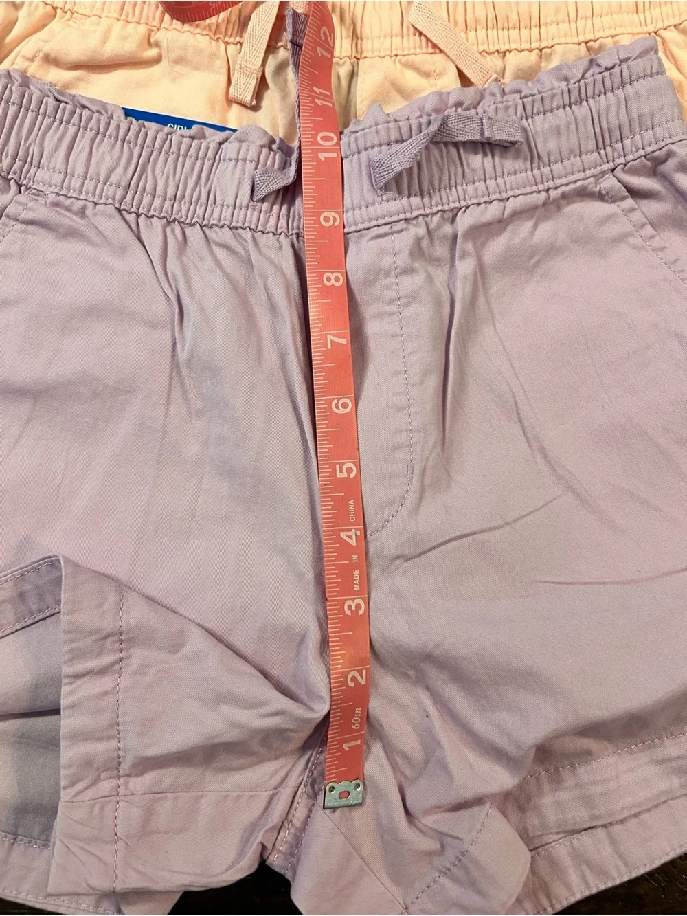 GAP Lavender and Peach Elastic-Waist Cotton Short Bundle